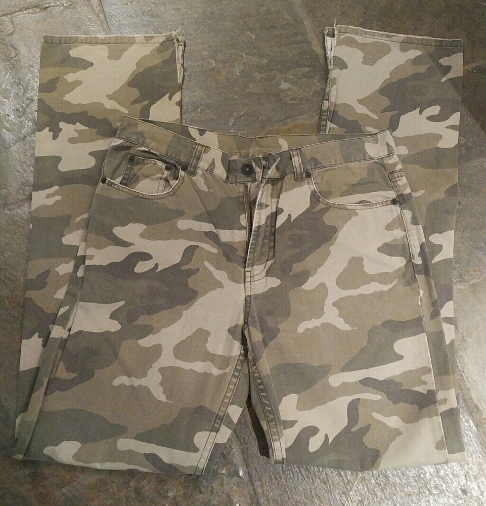 DKNY camouflage jeans